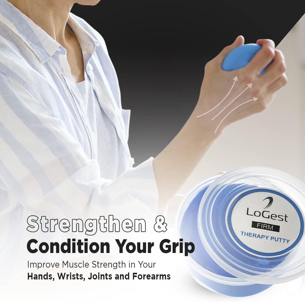 Logest 6 Pack Hand Therapy Putty Set for Kids and Adults Hand