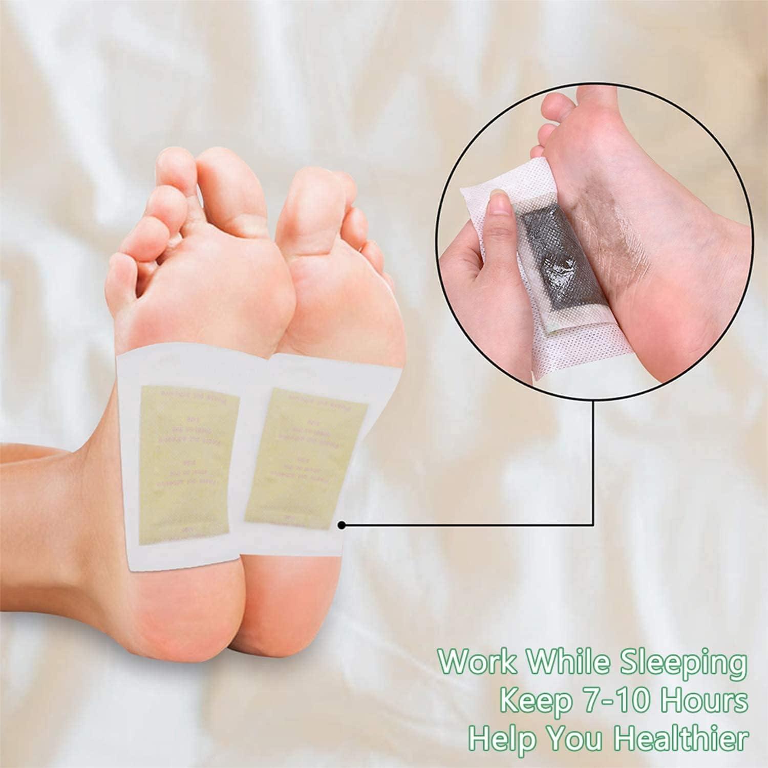 Foot Pads, 100 Ginger Foot Pads and 100 Adhesive Sheets for AntiStress