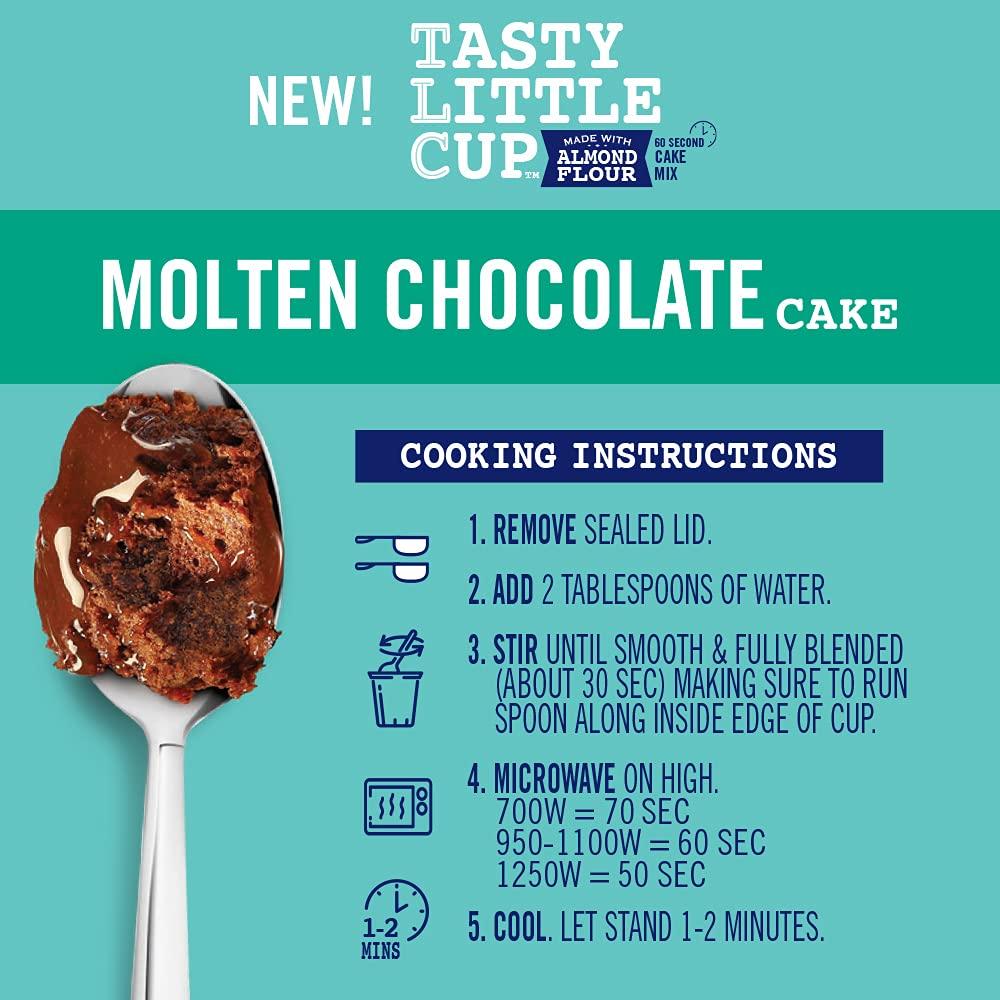 Blue Diamond Almonds, Tasty Little Cup, Molten Chocolate Almond Flour