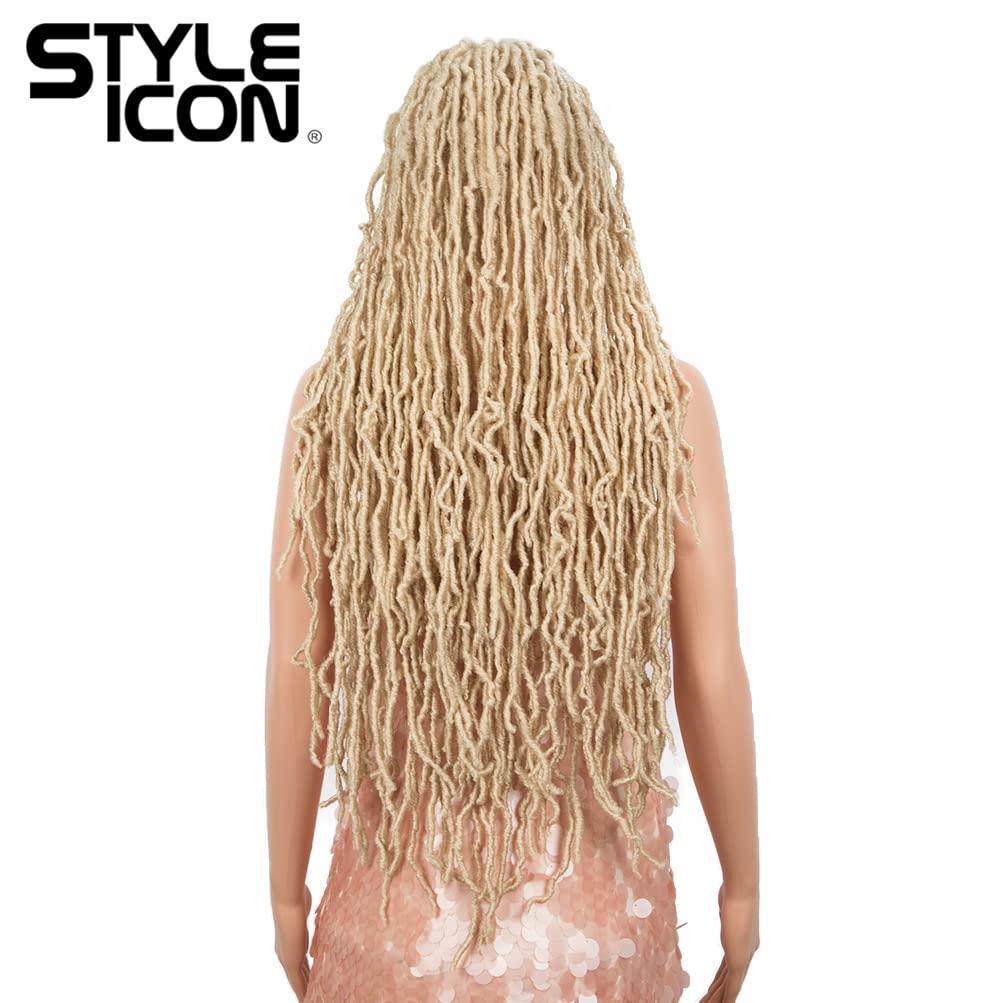 Style Icon 32”Faux Locs Wig Long Dreadlock Wig with Baby Hair Goddess