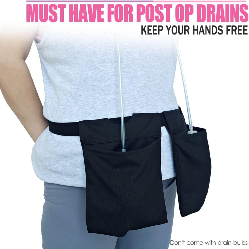BNRendles Mastectomy Drain Pouches with Shower Pockets, Quick Dry ...