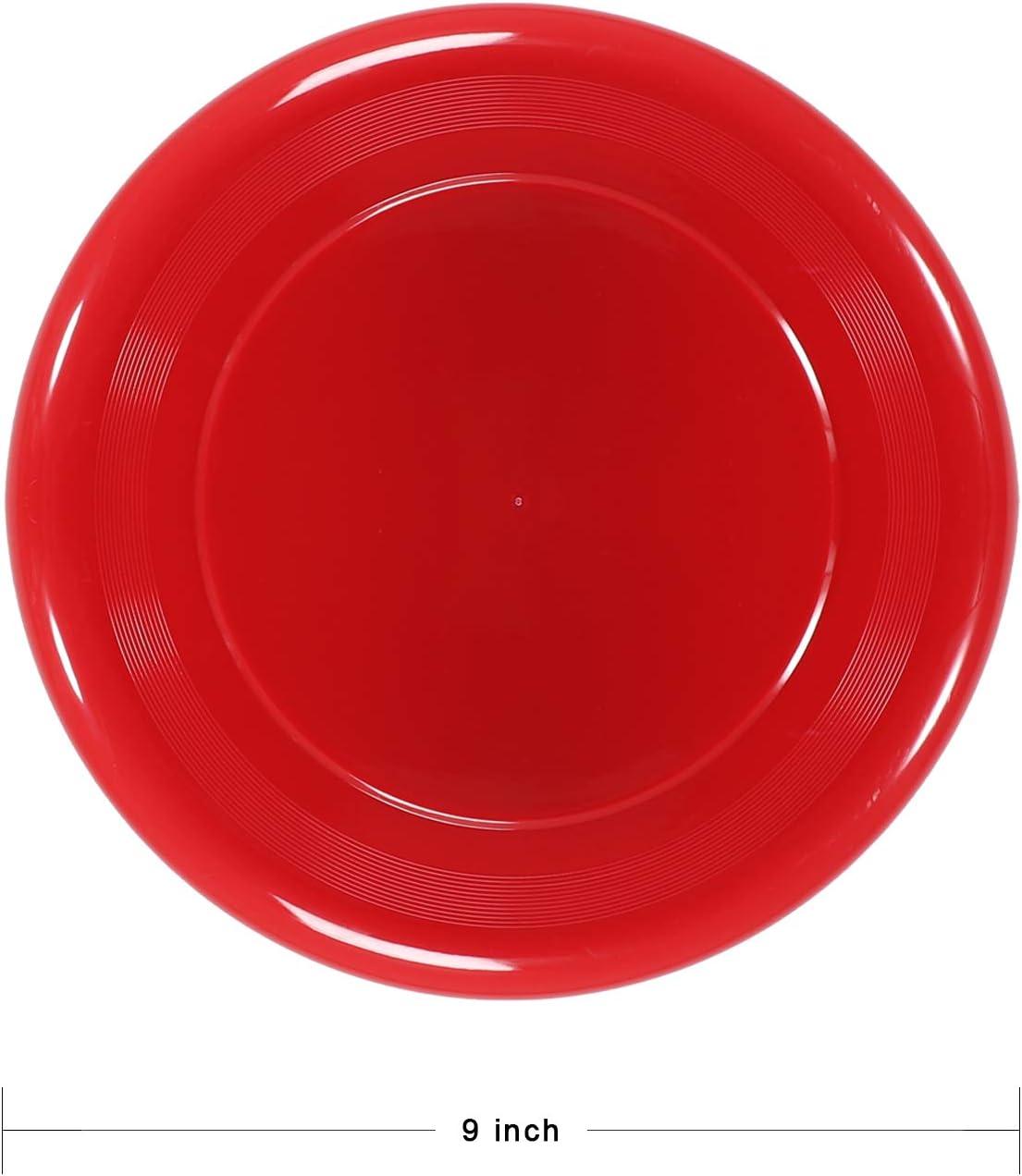 YDDS Flying Disc Set 9 Inch Plastic Flying Discs for Kids Bulk Pack