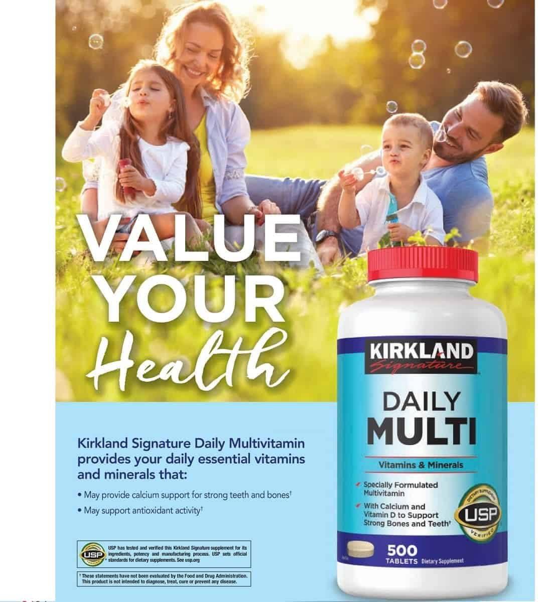 Kirkland Signature Mature Multi Adult 50+ 400 Tablets + Daily Multi 500 Tablets (Bundle 2 Units