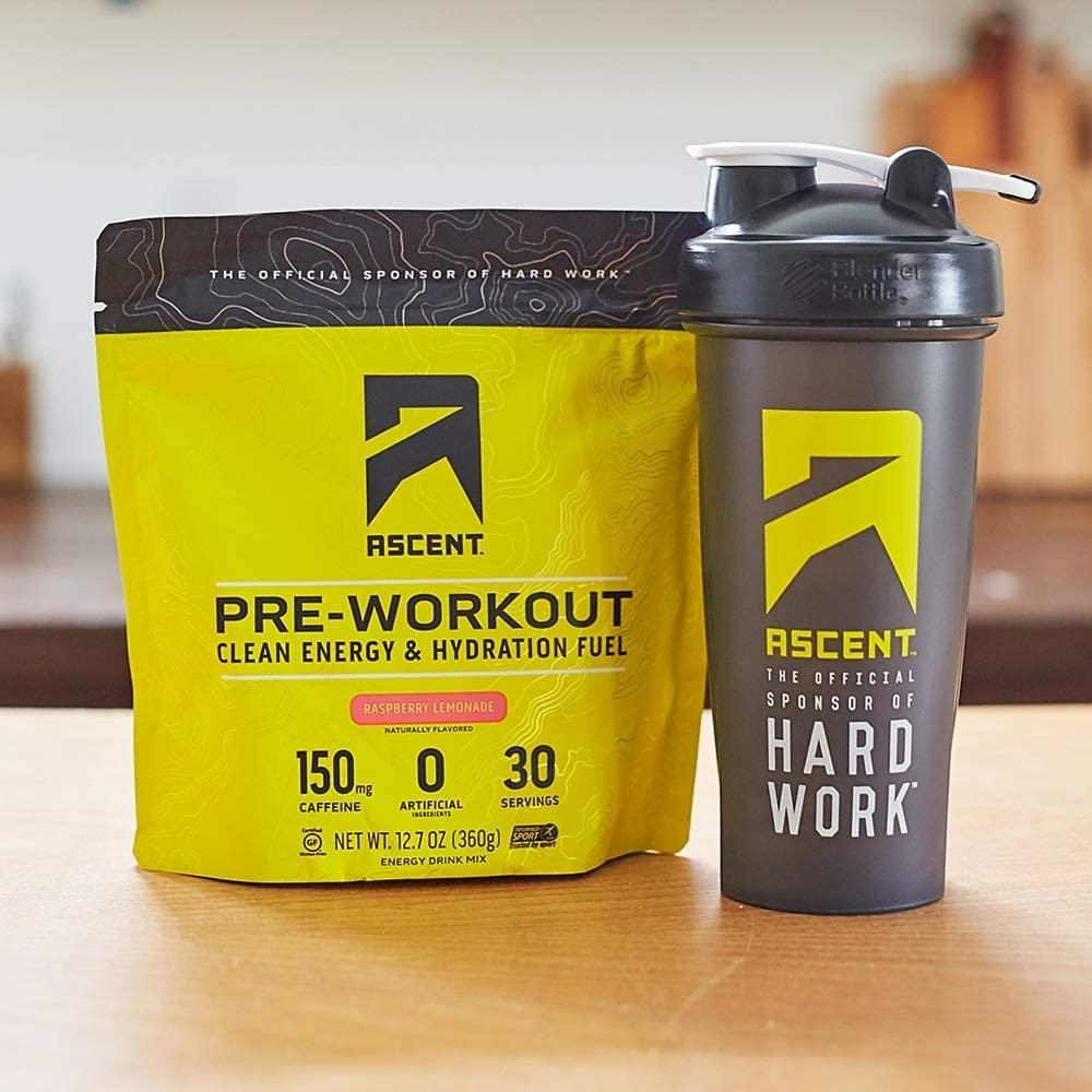 Ascent Pre Workout Preworkout Powder, Zero Artificial Ingredients
