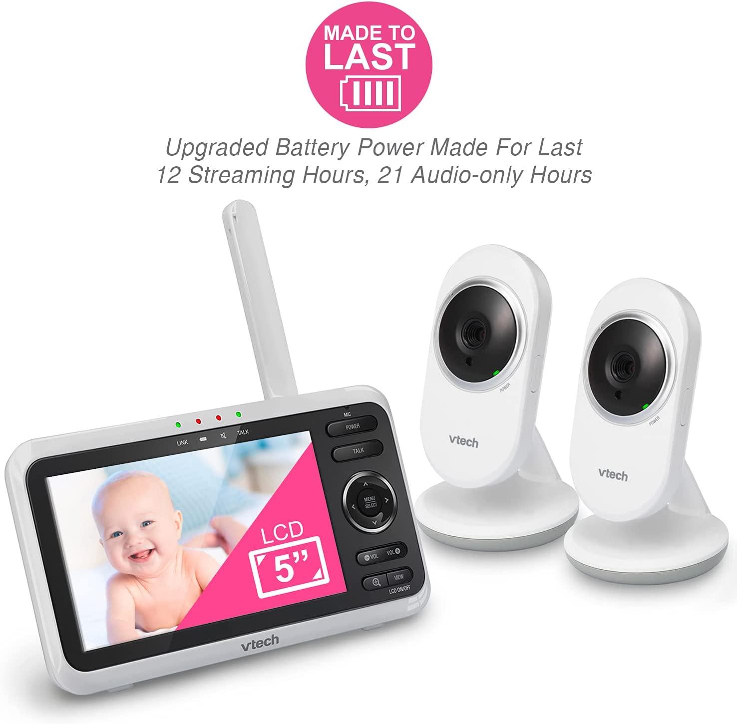 Baby video monitor with 2 cameras online