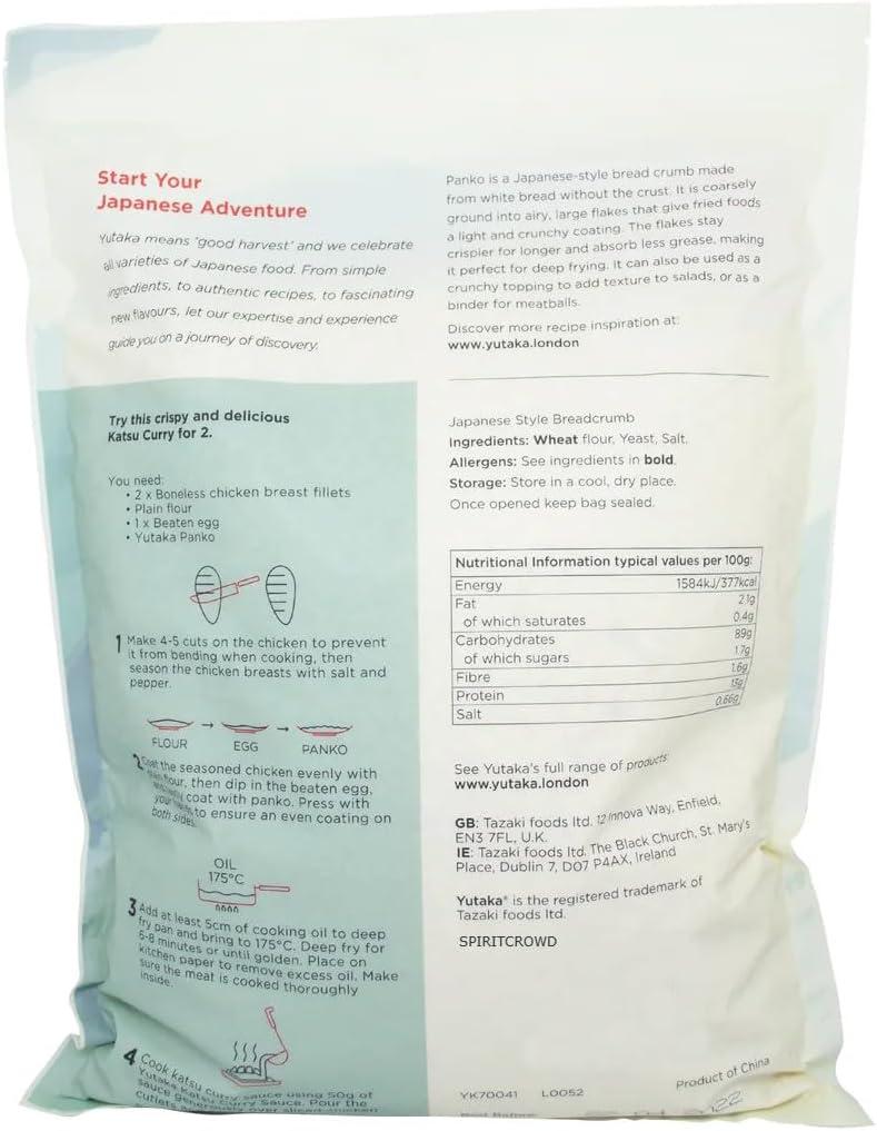 SPIRITCROWD Yutaka Panko Japanese Style Breadcrumbs 1kg