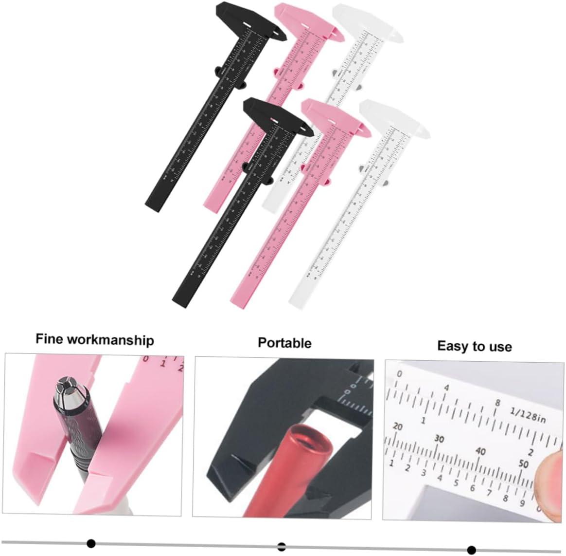Healvian 24 Pcs Locating Rule Facial Calipers Eyebrow Sliding Gauge ...
