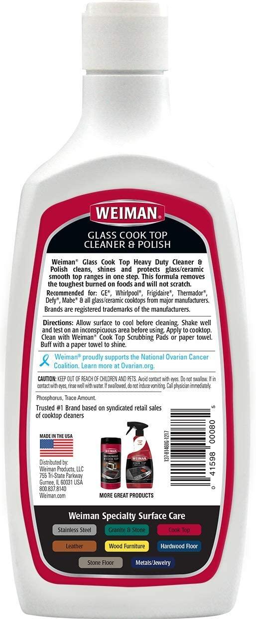 Weiman Cooktop Cleaner and Polish 10 Ounce 2 Pack