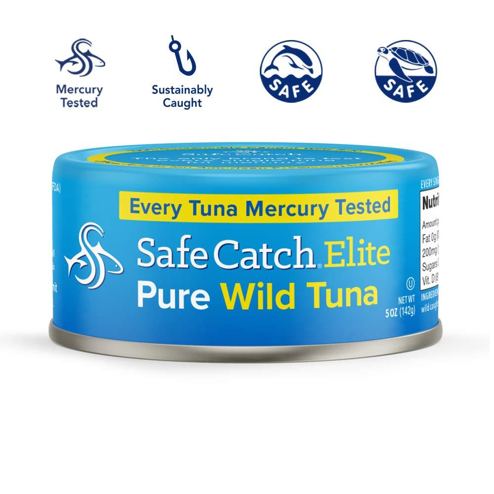  Safe Catch Elite Tuna Canned Wild Caught Tuna Fish Low Mercury  Can Tuna Solid Steak Gluten-Free Keto Non-GMO Kosher Paleo-Friendly High  Protein Food, Every Can Of Tuna Is Tested, 12