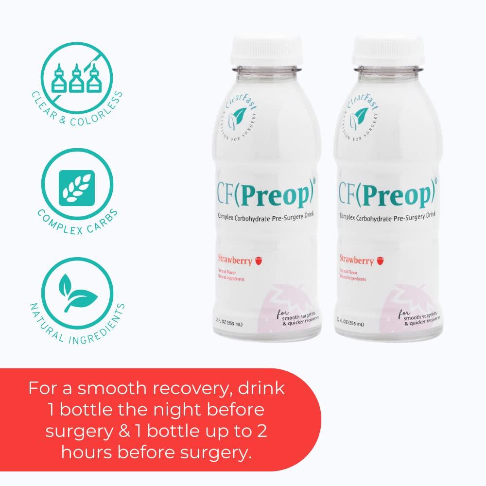 CF Nutrition CF(Preop) Complex Carbohydrate Drink Strawberry Clear