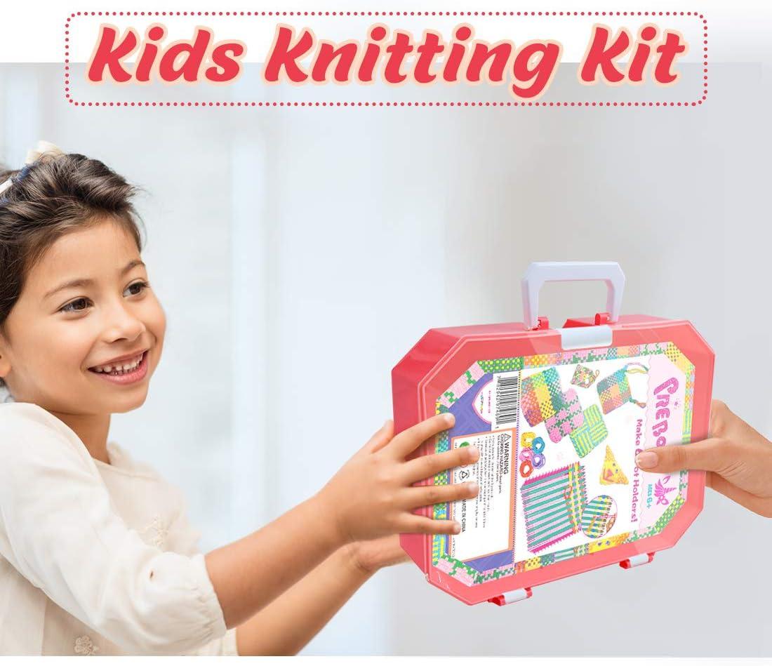 PREBOX Weaving Loom Kit Toys for Kids and Adults, Potholder Loops