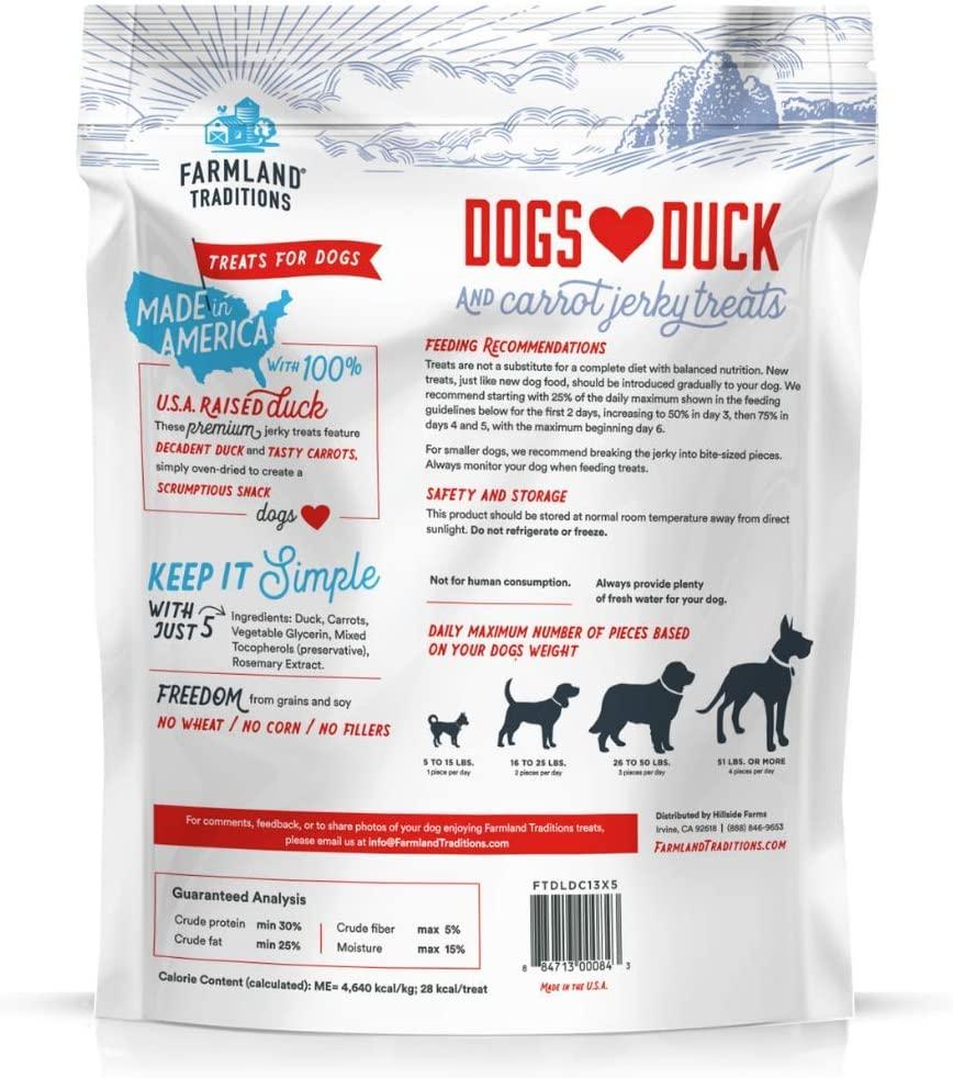 GoSupps Farmland Traditions Dogs Love Duck and Carrot Jerky