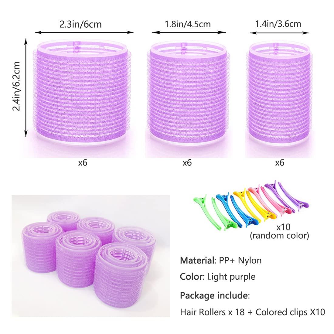 Jumbo Hair Rollers, Self Grip Hair Curlers for Long Hair, 28Pcs Large