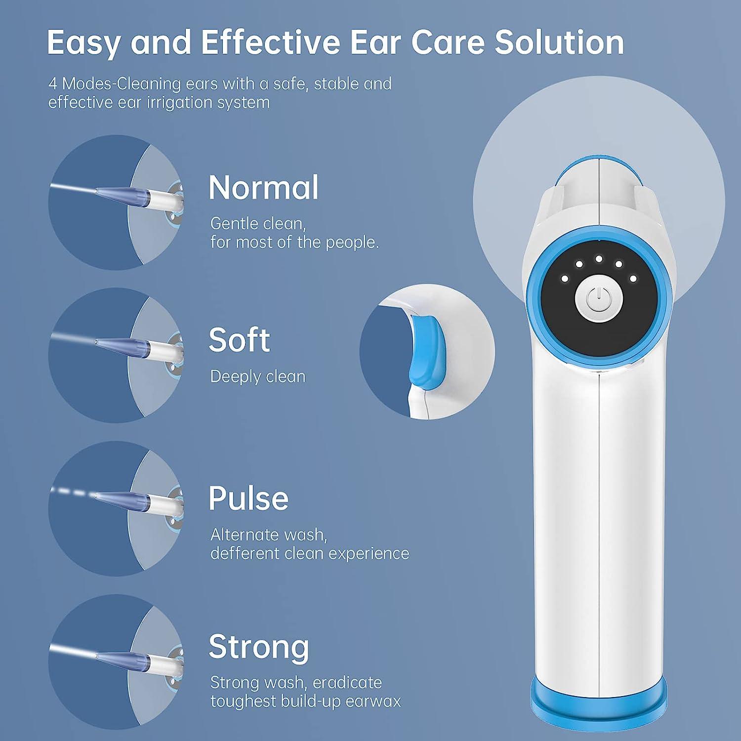 Electric Ear Wax Removal System with 15 Disposable Tips Earwax