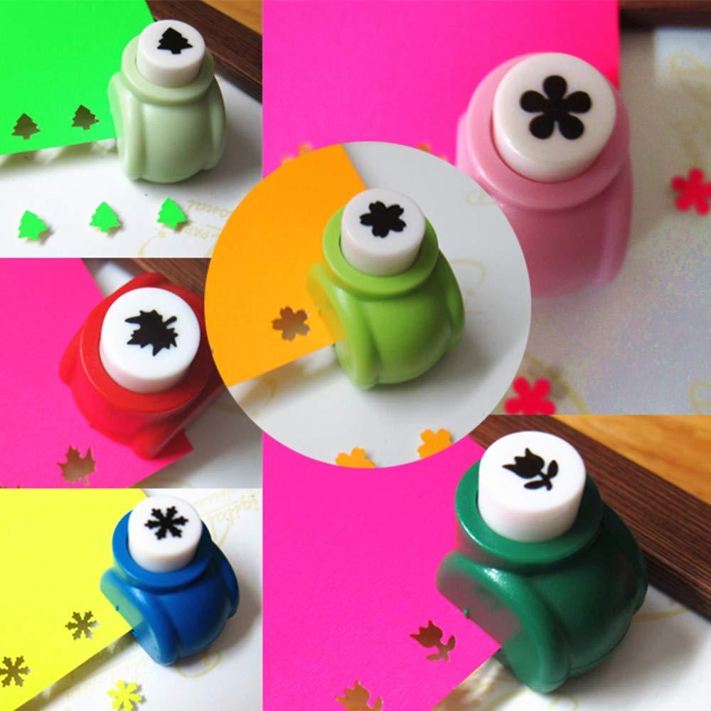 12pcs Craft Hole Punch Shapes Set Small Paper Puncher for Kids Single  Crafting Scrapbook Punches Star Butterfly Leaf Christmas Tree.Heart Tag  stamp Cards Mini Cutter Nail Arts crafts Punchers Supplies