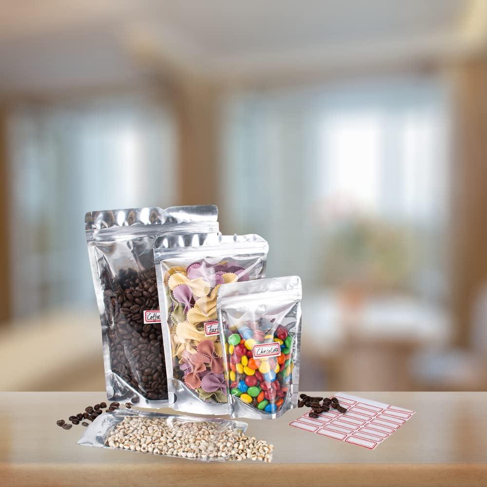 BELLE KR Mylar Bags 6x9 100 Pack Thickness, Self