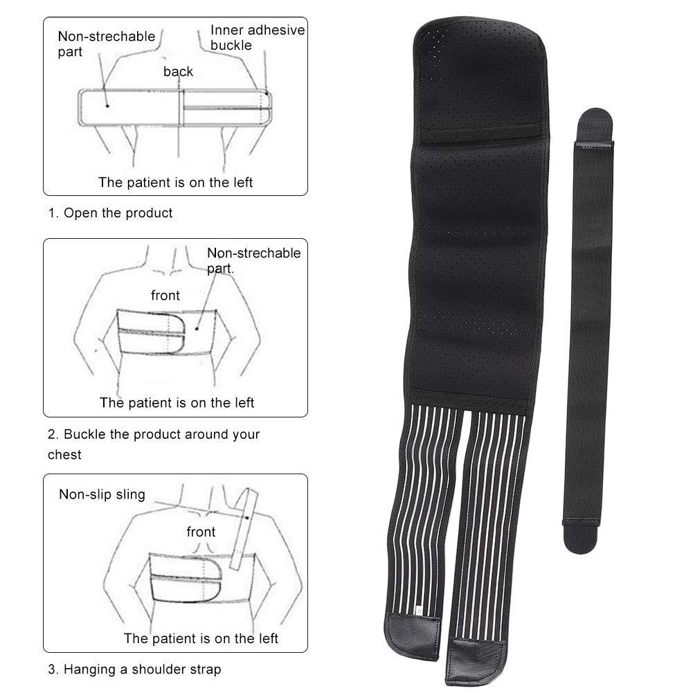 Rib Chest Support Broken Rib Brace Elastic Chest Wrap Belt for Cracked