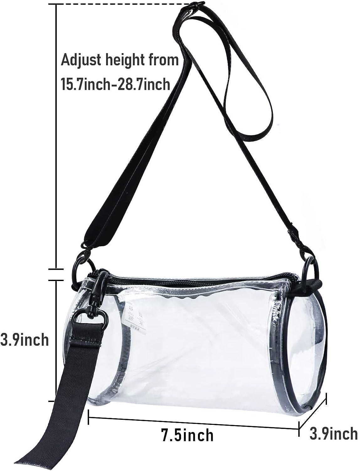 Missnine Clear Bag Stadium Approved PVC Crossbody Purse for Women