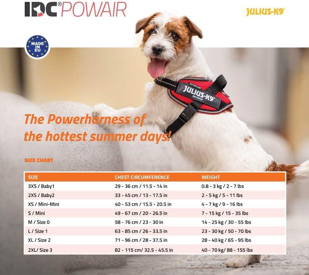 Julius-K9 IDC Powair Dog Harness Size L/1 Blue Durable