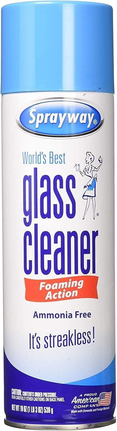 Sprayway Glass Cleaner Foam Action Cleaner (3 Pack) with Cleaning Cloth in  The Award Box Packaging