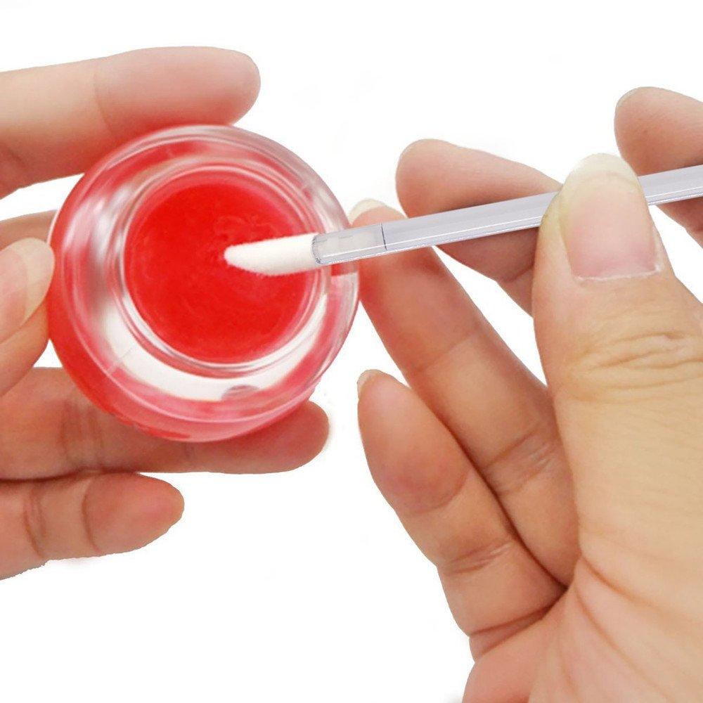 300 Pack Lip Gloss Applicators Disposable Lipstick Wands Bulk Lip Brush Makeup Tool Set (Clear