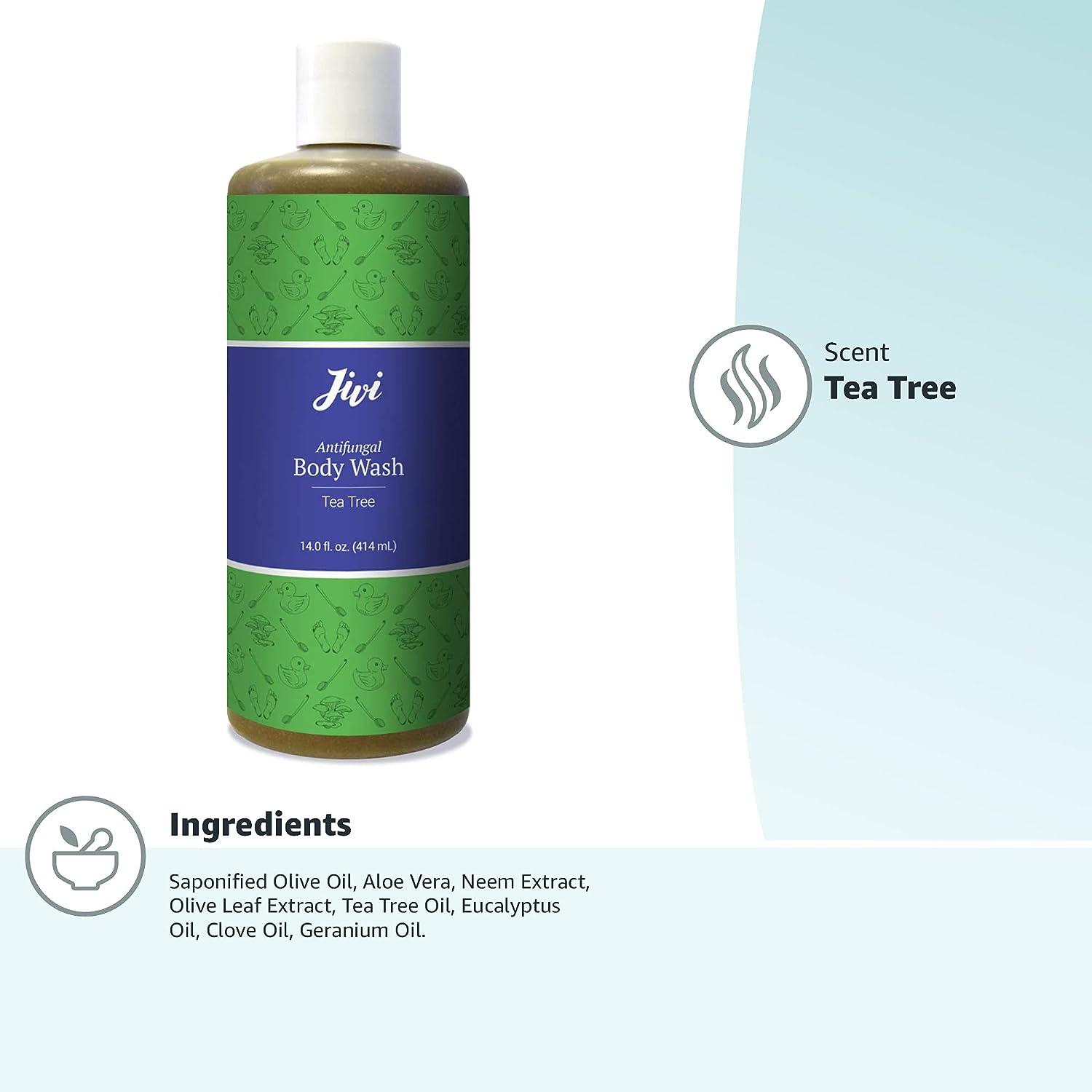 Jivi Antifungal Body Wash 12 Fl Oz Treats Athlete's Foot, Toenail