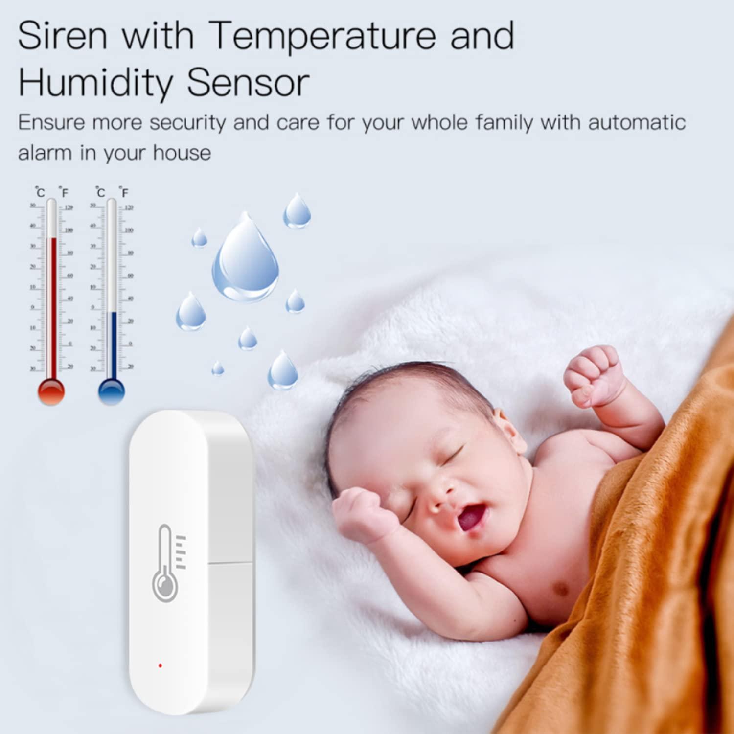 XUELILI Smart Thermometer Hygrometer, ZigBee Wireless Indoor