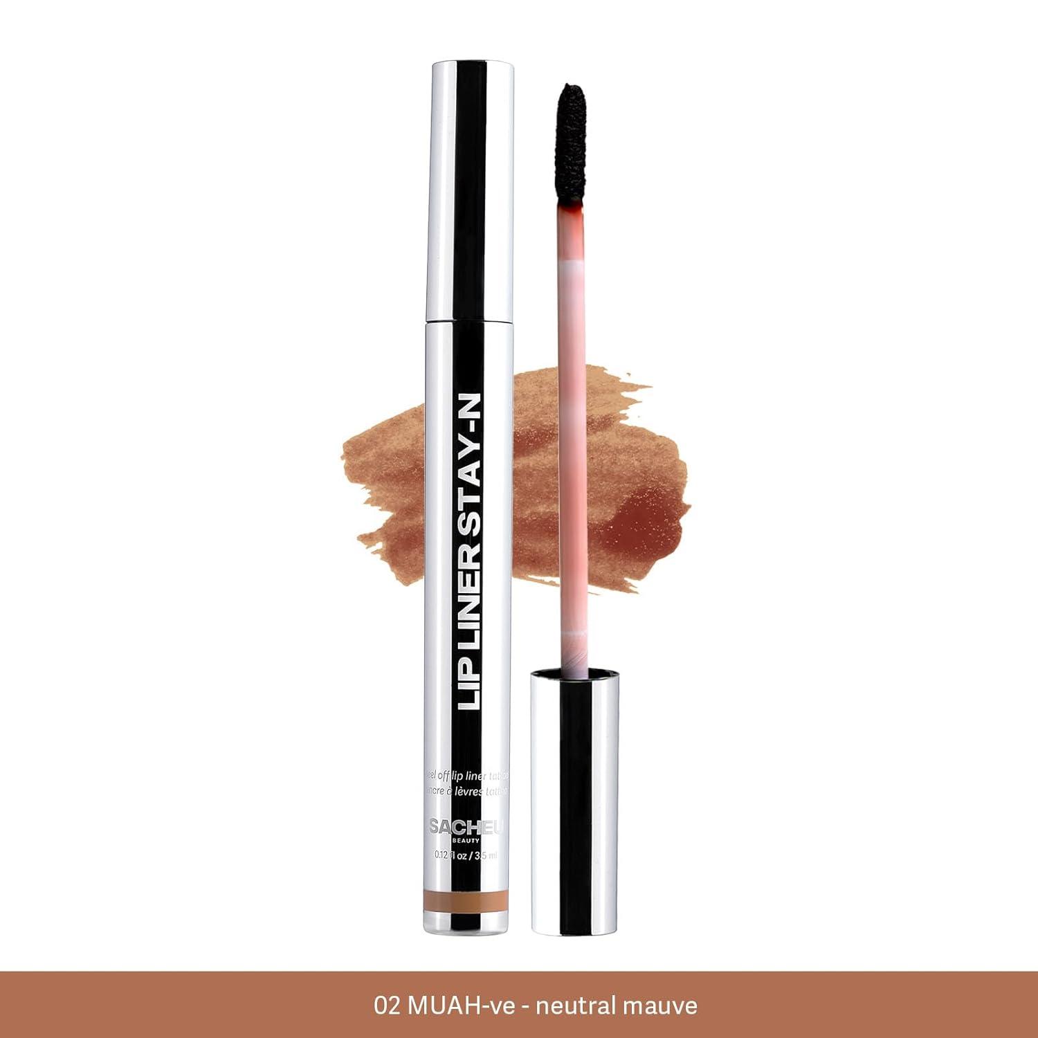 Sacheu Lip Liner StayN Peel Off Lip Stain 0.12 Fl Oz LongLasting Lip Liner Tattoo