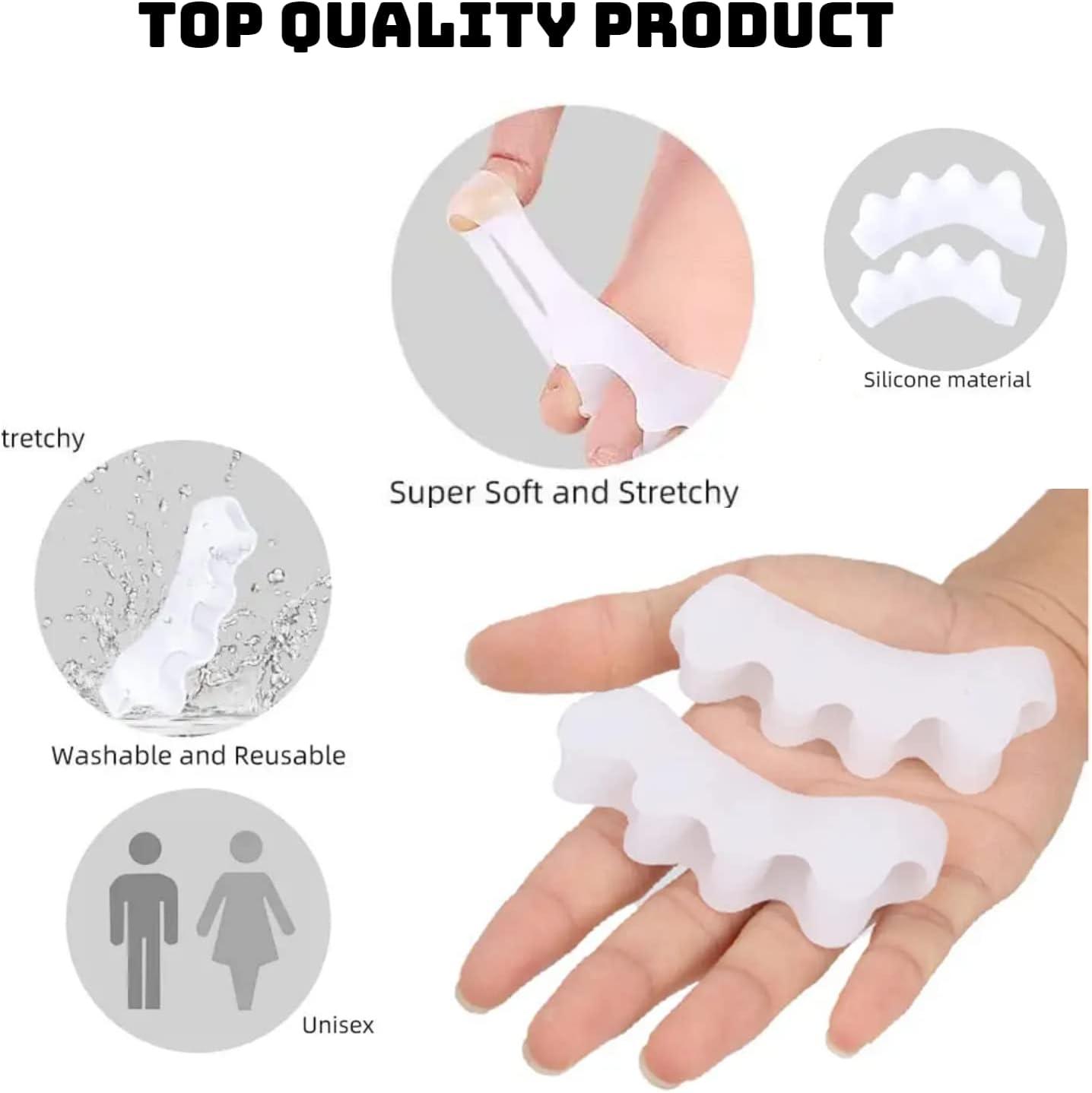 Toe Separators Spacers and Correctors for Men and Women - Bunion