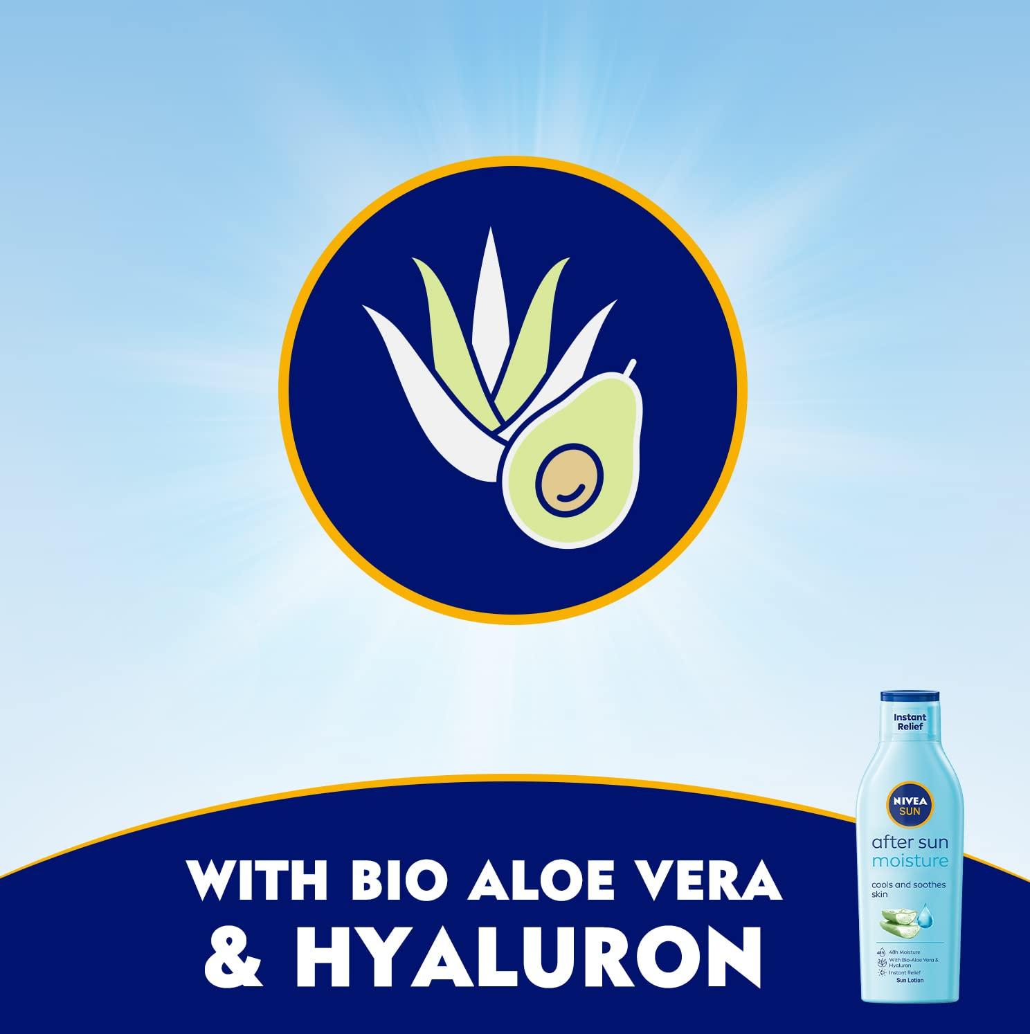 Nivea Sun Moisturising After Sun Lotion With Aloe Vera Silky Skin