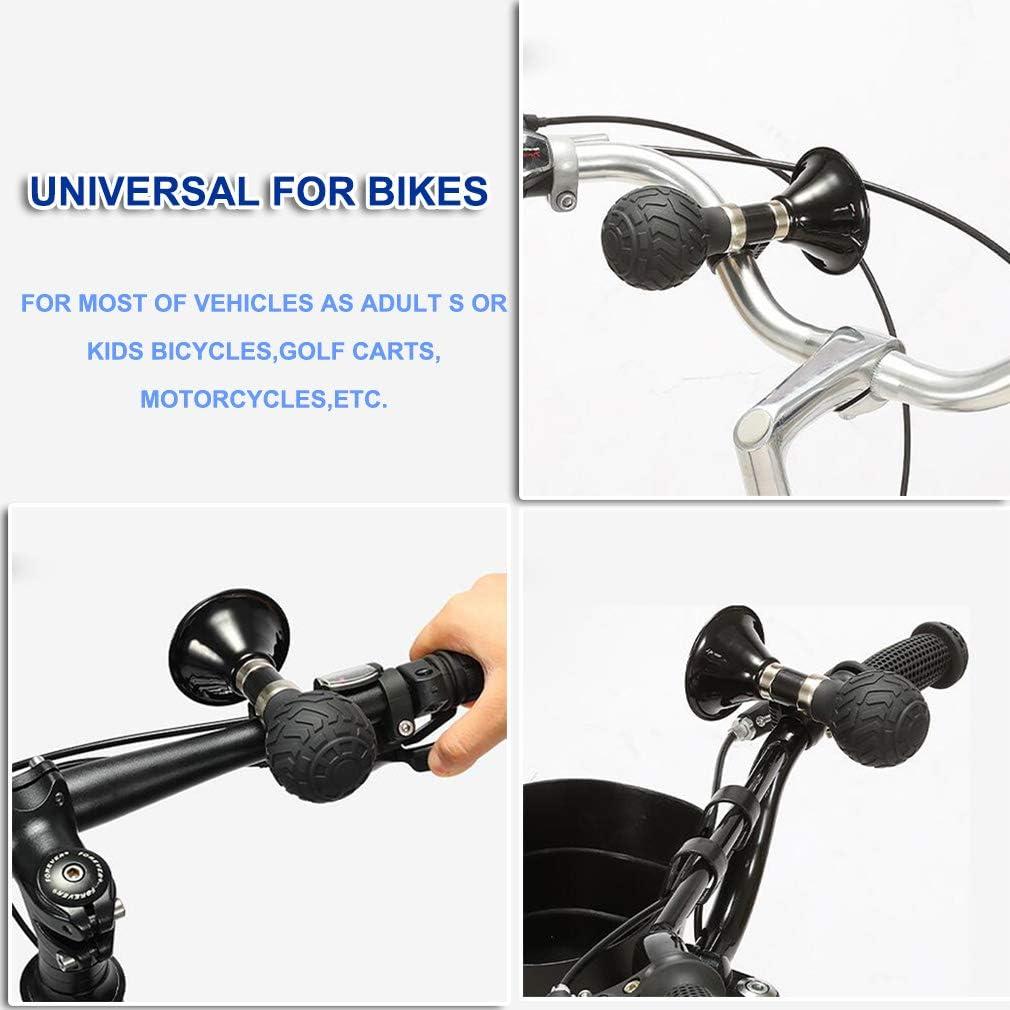Bugle Horn for Bikes - Bicycle Retro Clown Horn,Classic Metal Loud  Handlebars Mount Rubber Squeeze Loudspeaker Air Horn Hooter Horn Bell Ring  for Cycling, Adults Vehicles Bicycles, Bikes