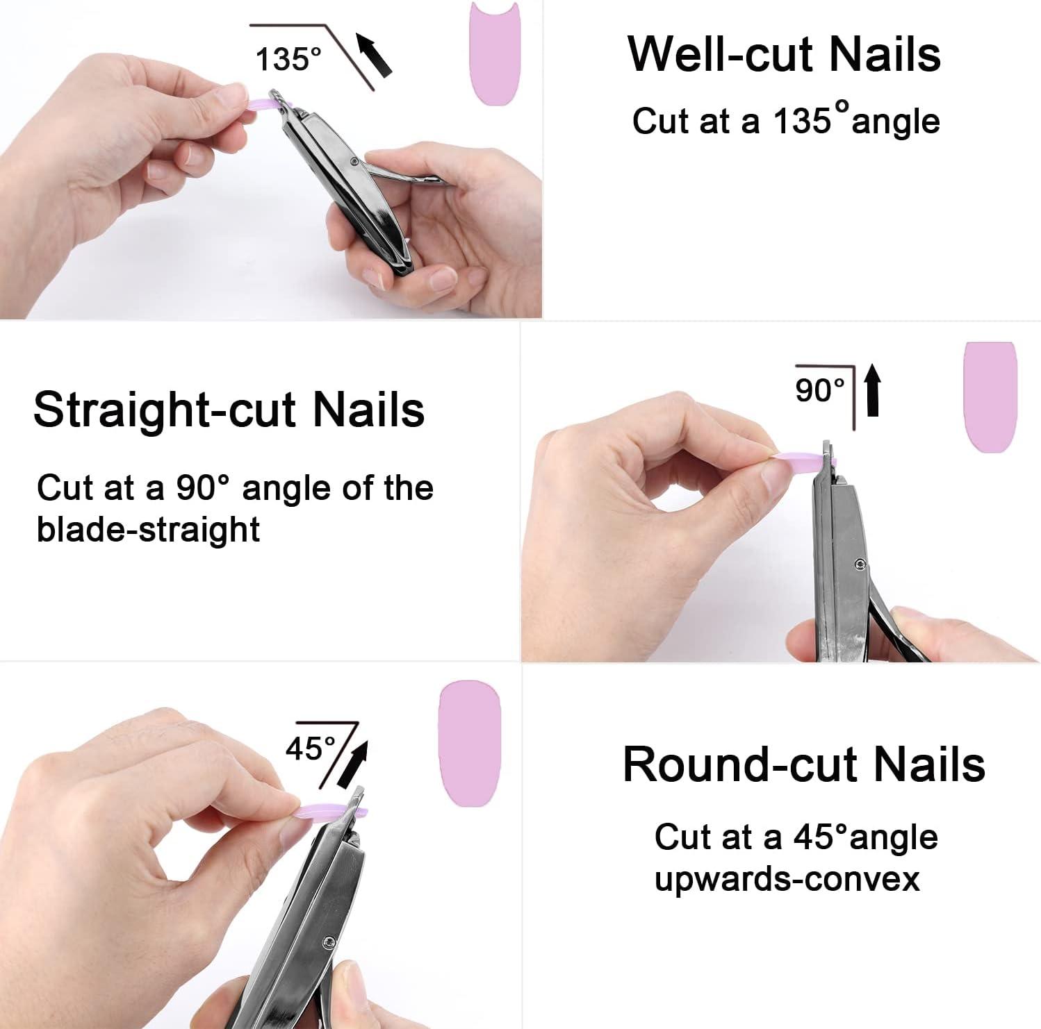 Buy 1Pcs Adjustable Acrylic Nail Clipper, Stainless Steel Nail Trimmer, Nail  Tip Cutter for False Nail Art Manicure (White) Online at Low Prices in  India - Amazon.in
