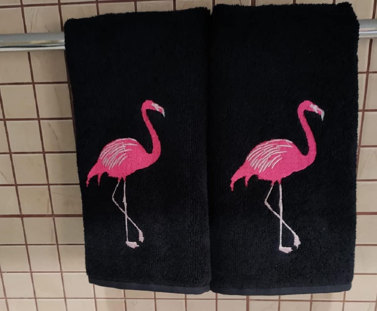 Flamingo hand on sale towels