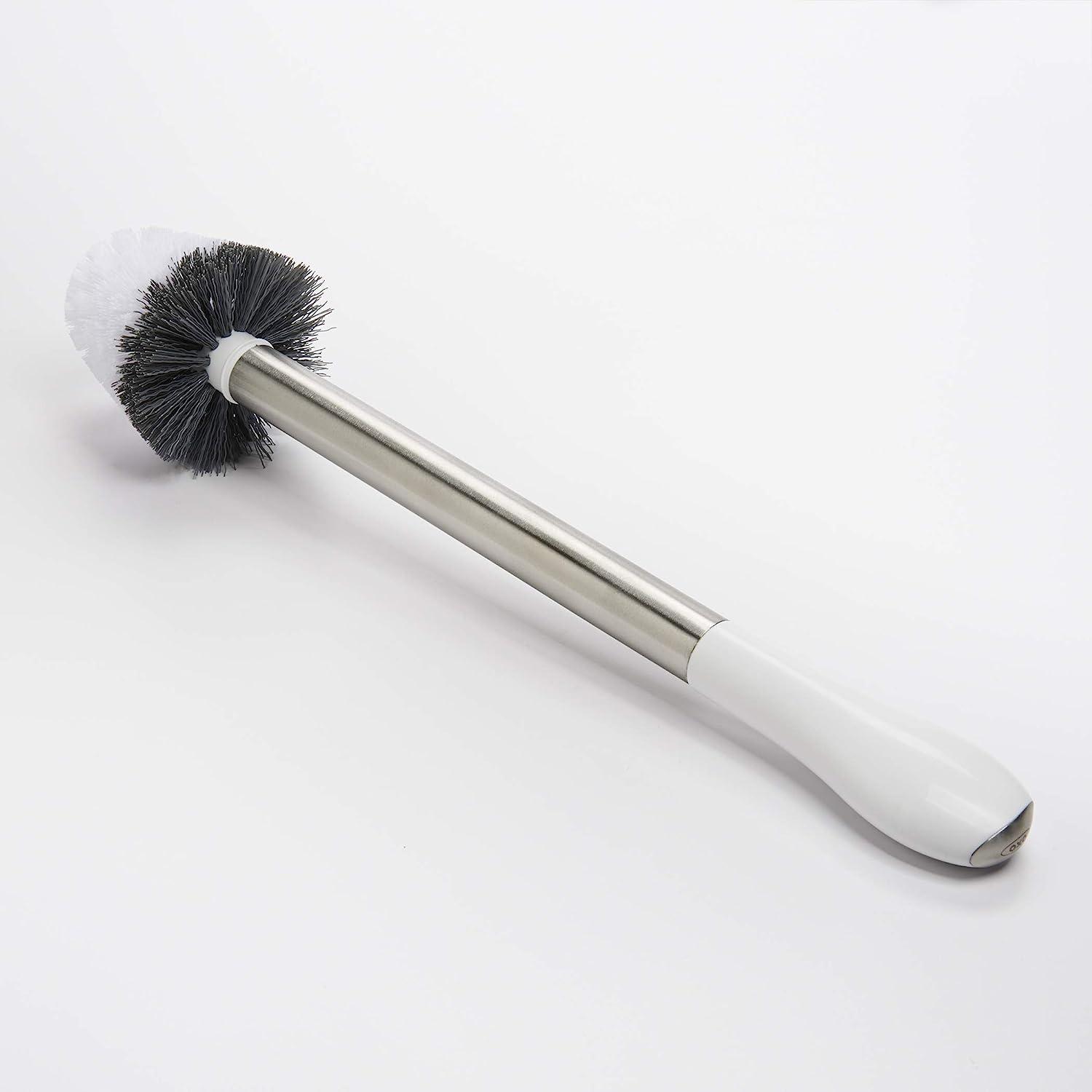 OXO Good Grips Stainless Steel Toilet Brush with Canister - 19 Height ...