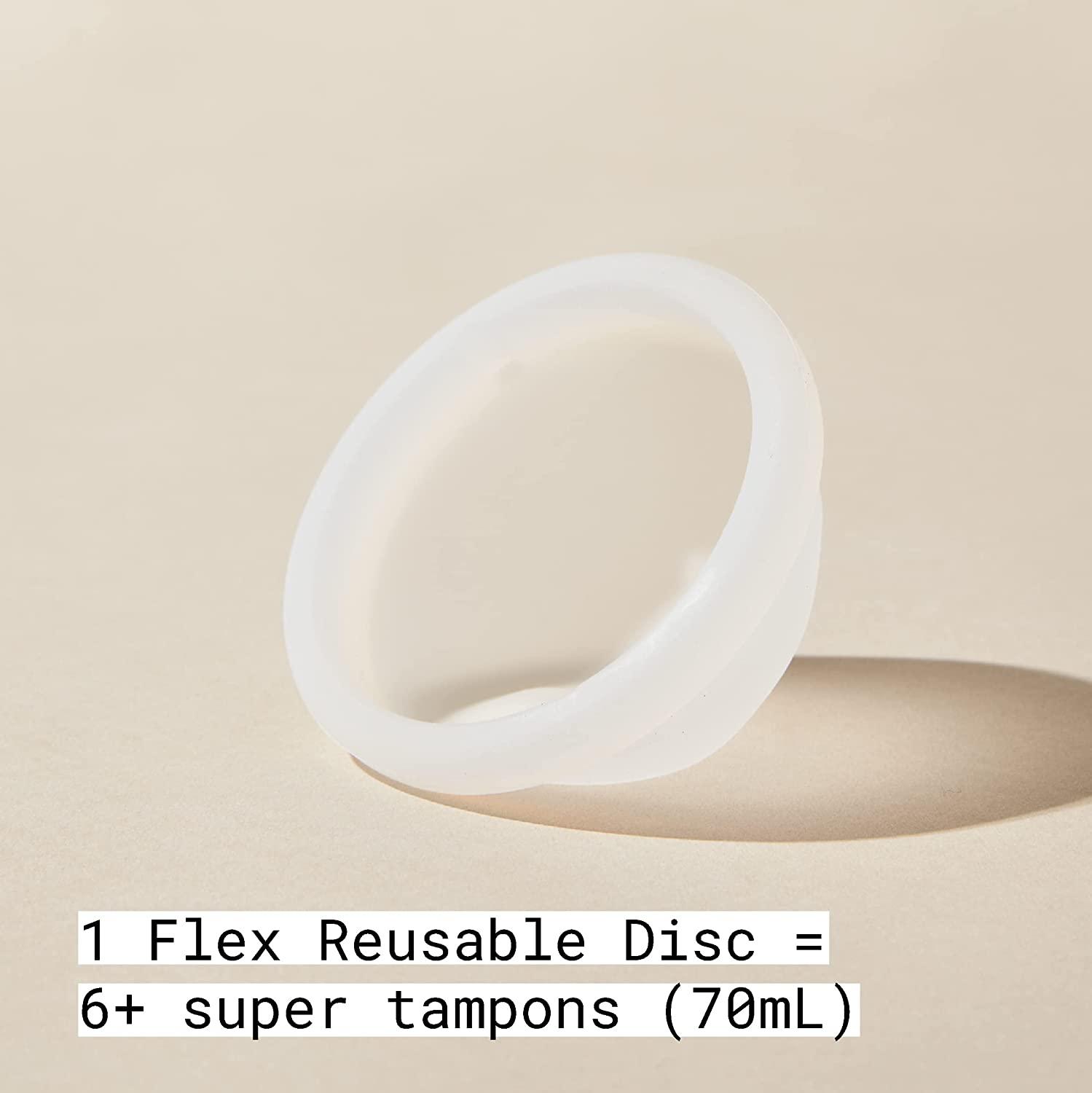 Flex Reusable Disc Reusable Menstrual Disc Tampon, Pad, and Cup