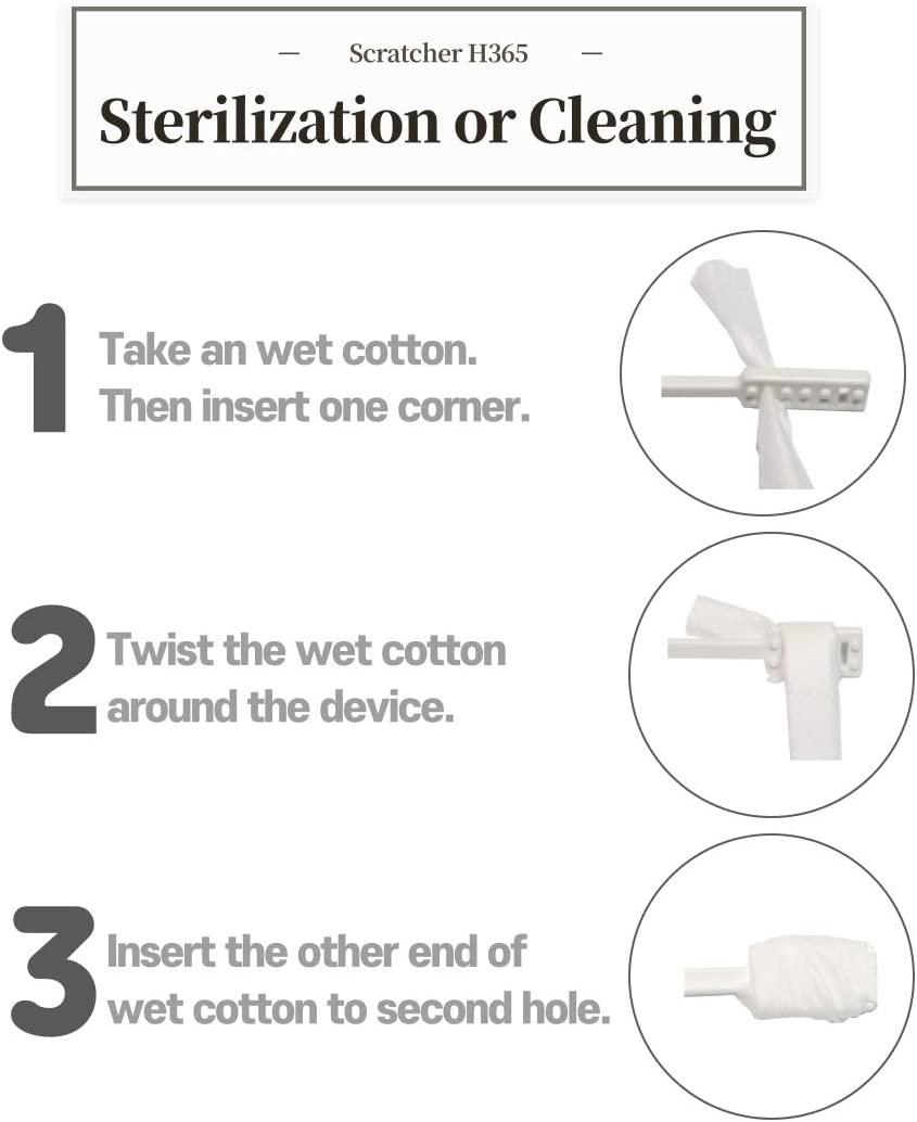 Cast Itch Scratcher and Cleaner Sanitizer for Itching and Cleansing