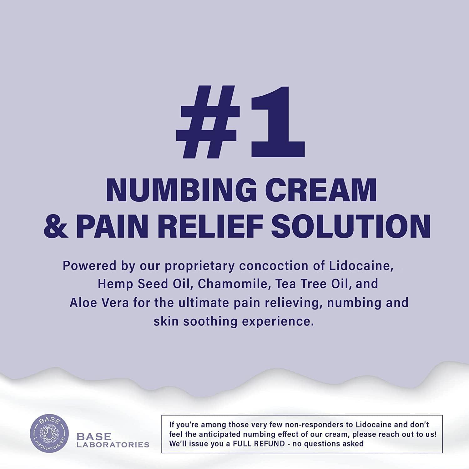 Base Labs 5 Lidocaine Numbing Cream for Tattoos, Piercings, Waxing 4