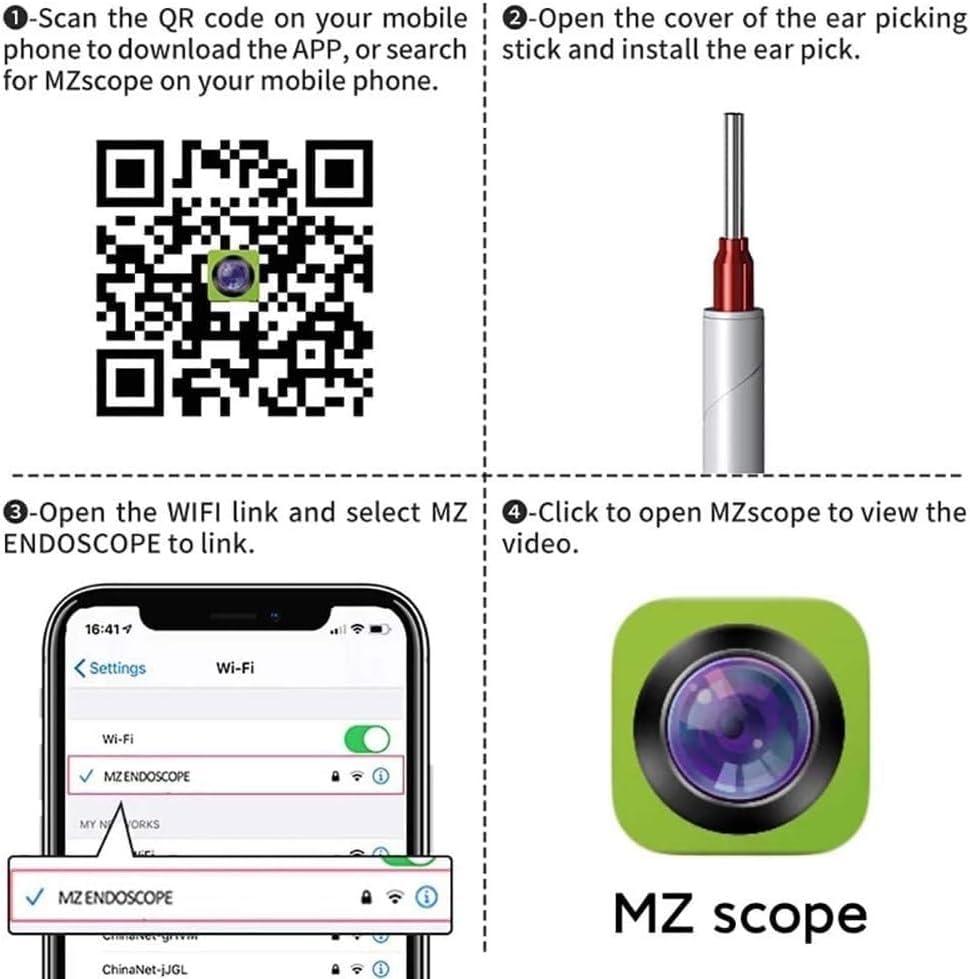 NAUTIG Pro Ear Wax Removal Tool with Ear Camera 1080P Ear Scope Ear