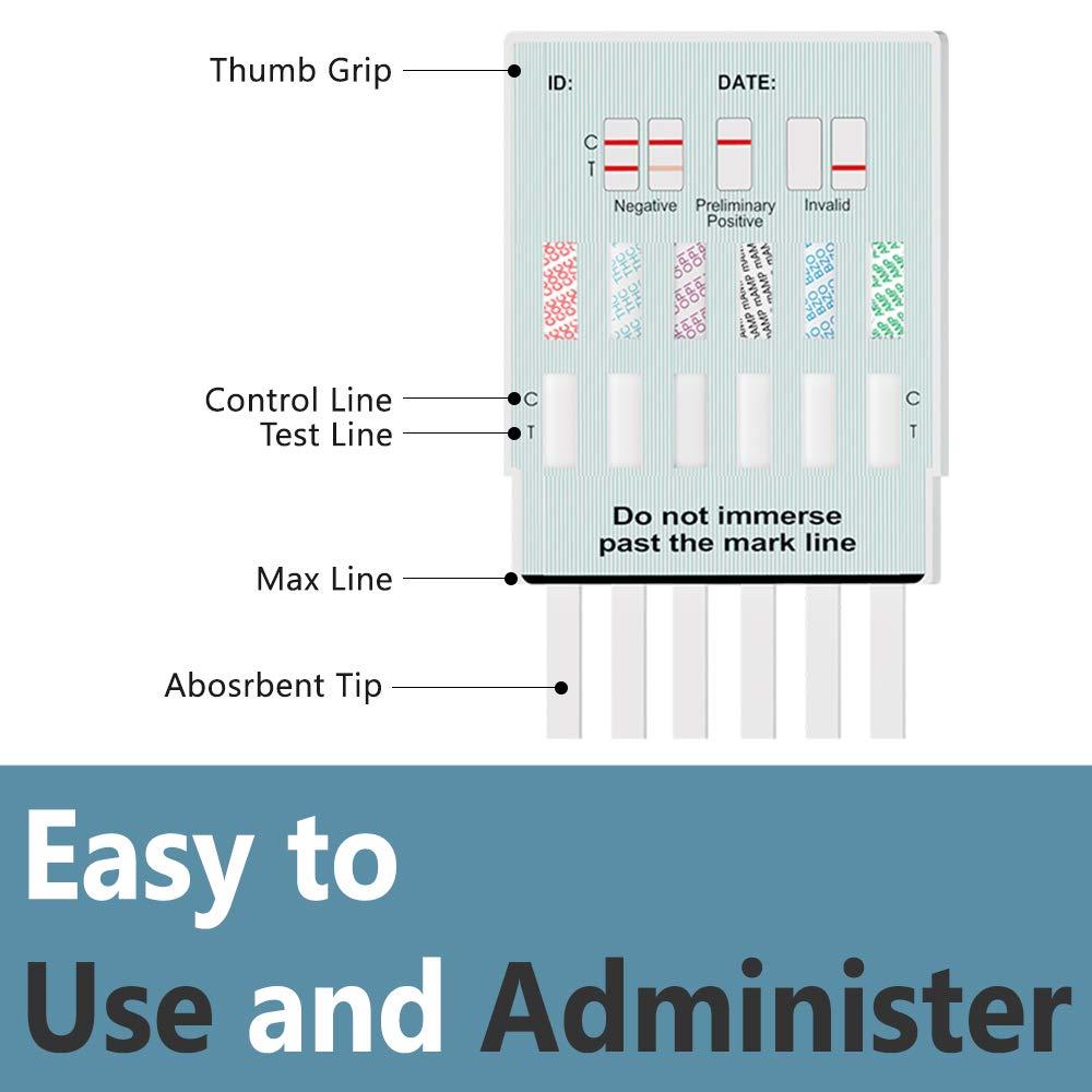 PrimeScreen 5 Pack 12 Panel Drug Test (THC COC OPI 2000 MET OXY AMP