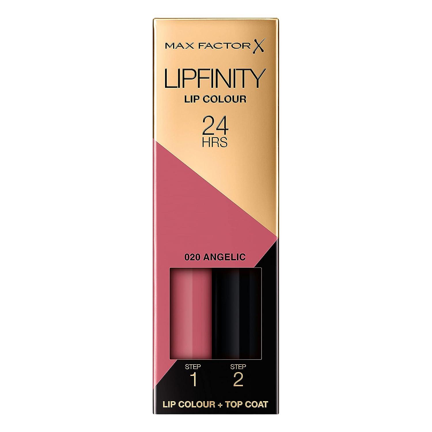 Max Factor Lipfinity Lipstick 020 Angelic 0.14 Ounce - Long