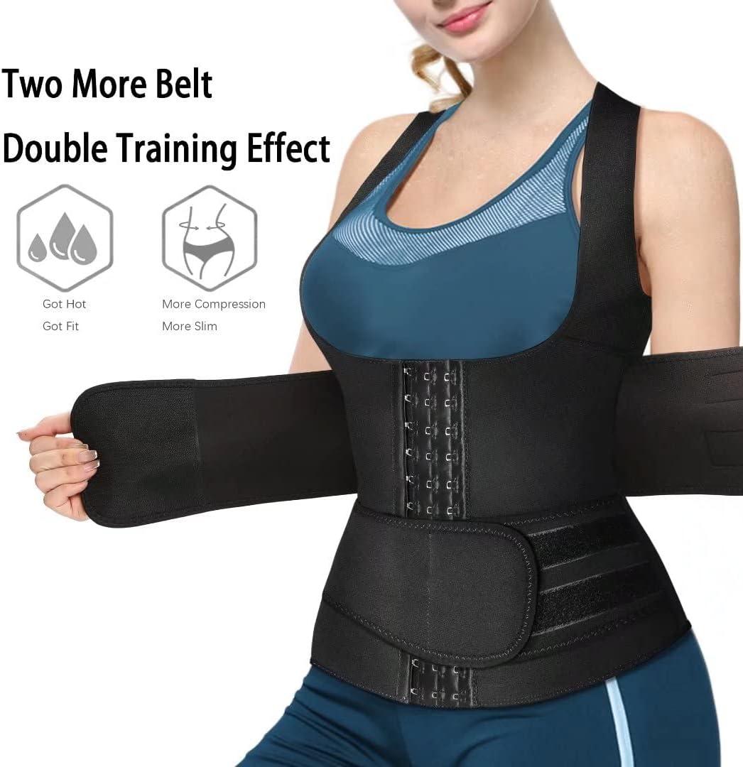 Waist Trainer Corset Women Workout Trimmer Sweat Sports Girdle Belt Body  Shaper : : Clothing, Shoes & Accessories