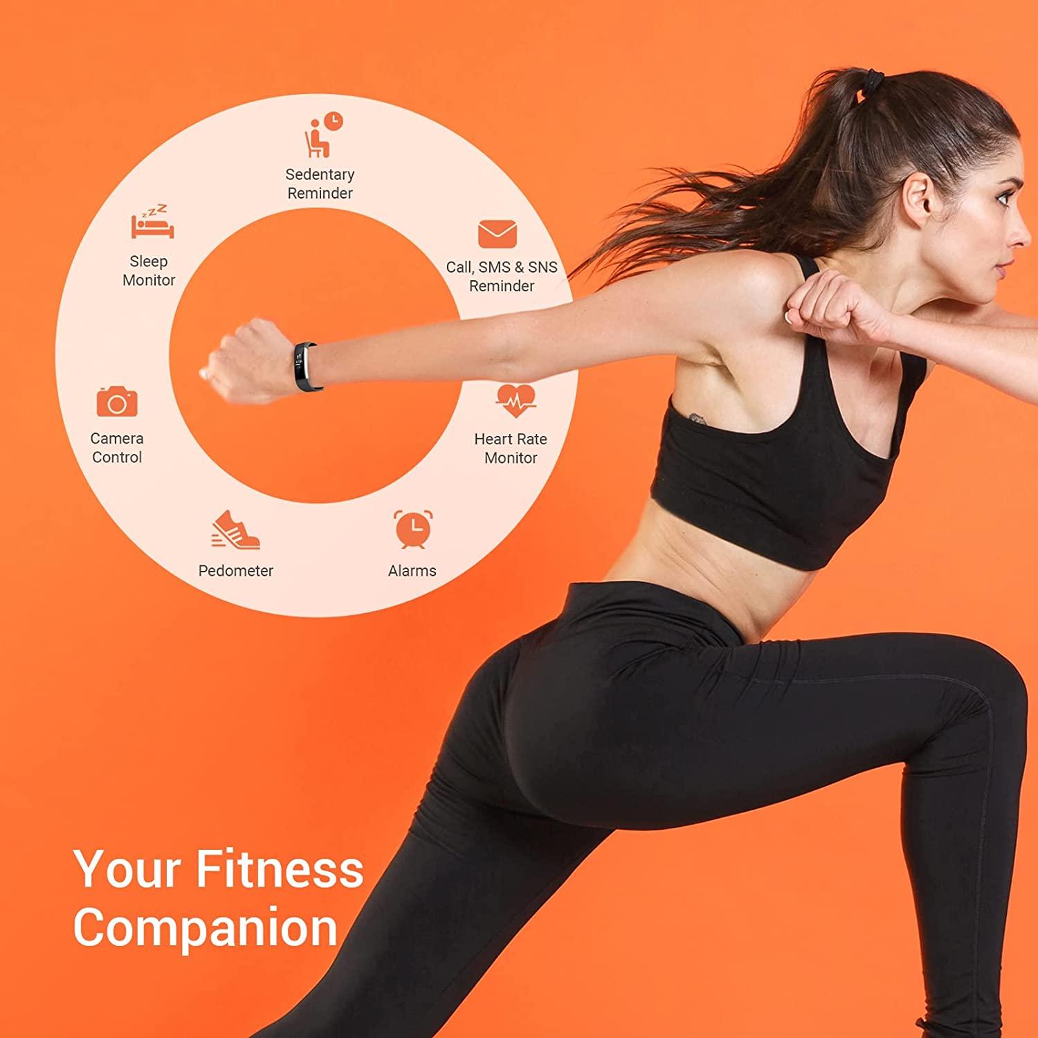 Eurans Fitness Tracker with Heart Rate Sleep Monitor for Men and