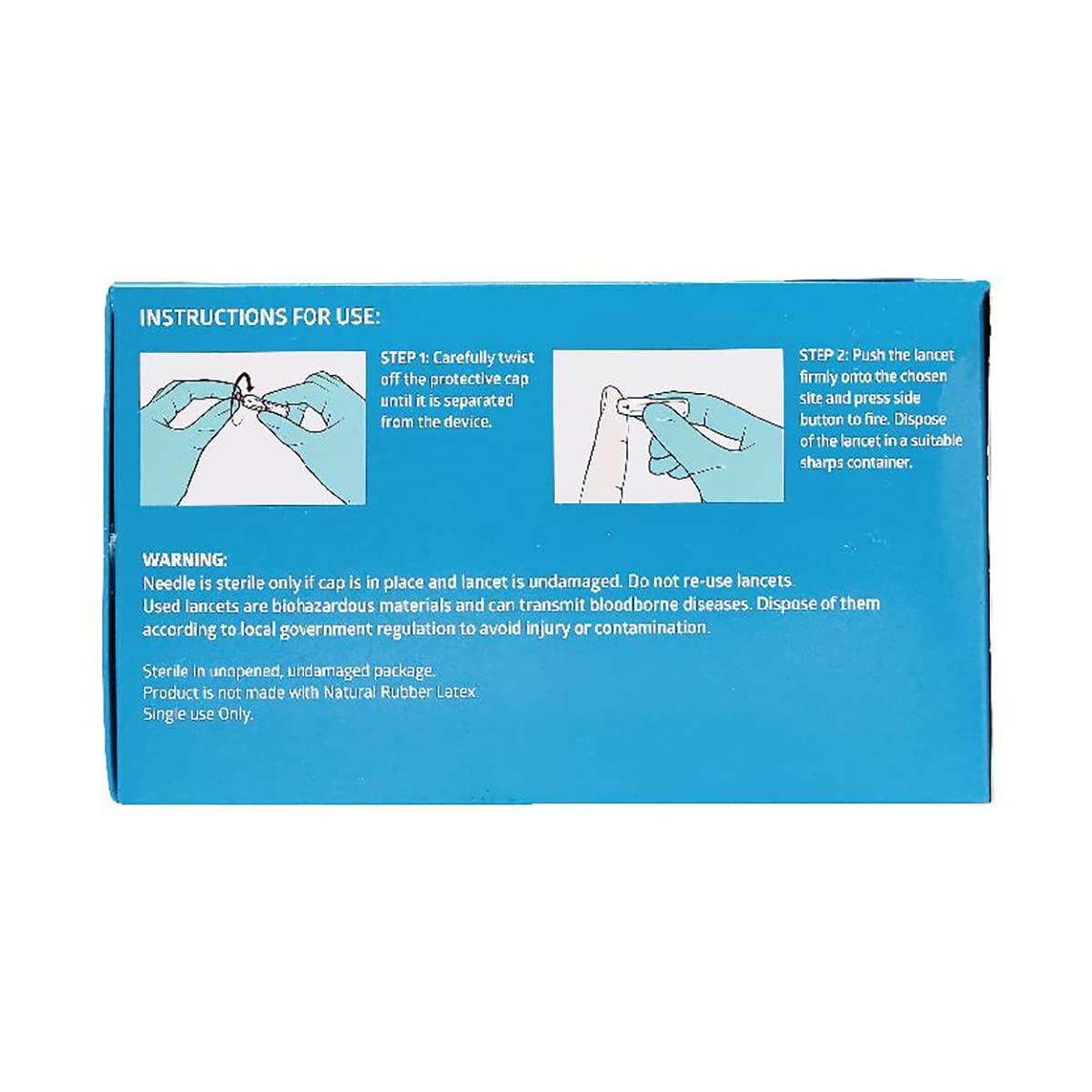 Medline Safety Lancets SideButton Activation 28G x 1.8 mm 200 Count