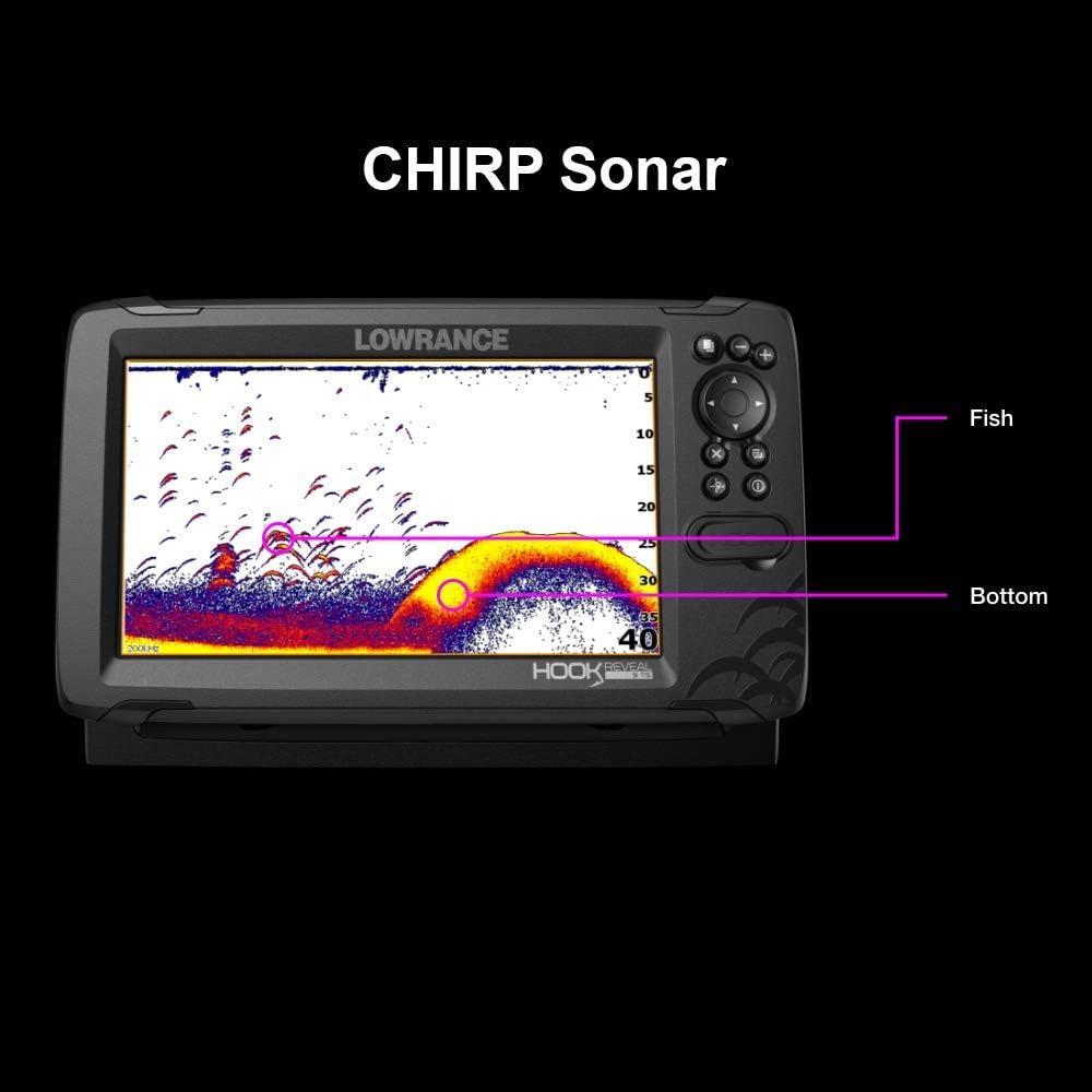 Lowrance Hook Reveal 9 Fish Finder 9 Inch Screen with Transducer