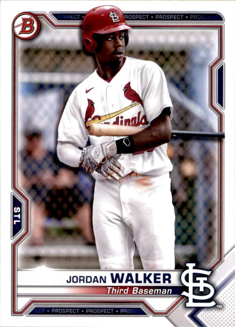 2021 Bowman Prospects #BP-146 Jordan Walker St. Louis Cardinals MLB Baseball  Card NM-MT