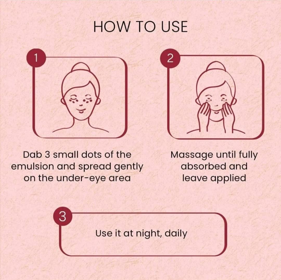 Rufolia Eye Emulsion 15g Cream for Under Eye Dark Circles