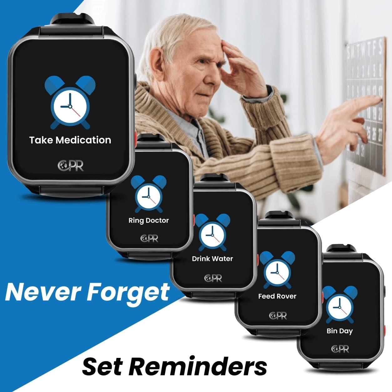Dementia Watch with Reminder Alerts CPR Guardian is Designed for