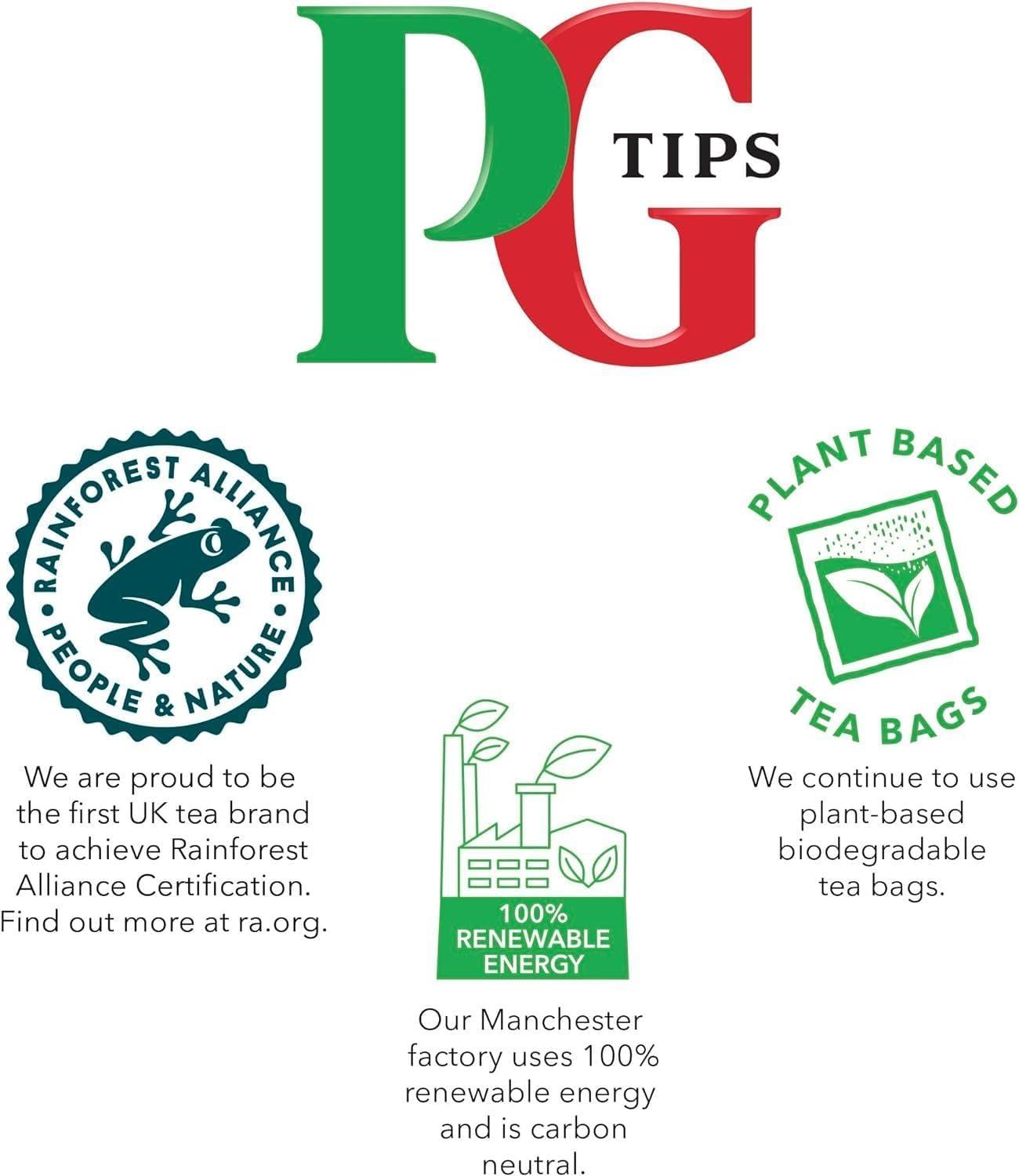 PG Tips - Original Black Tea Bags Bulk, Individually Wrapped, Plant-Ba - View #8