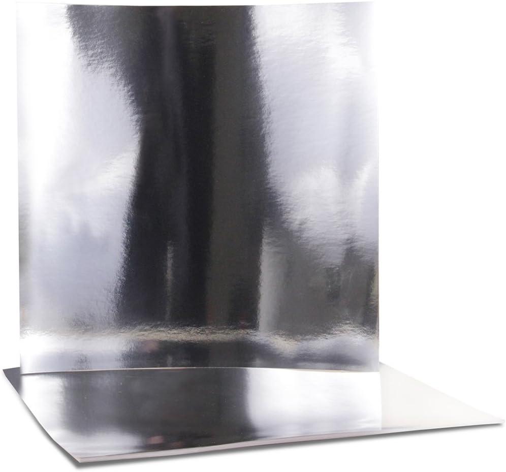 Hygloss Products Metallic Foil Board Sheets 12 x 12 Inches Silver 10 Pack