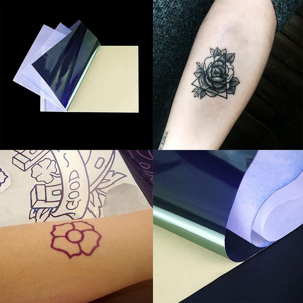 12 Sheets Carbon Tattoo Transfer Paper Graphite Paper Tattoo Tracing Paper  A4 Temporary Tattoo Thermal Carbon Copy Paper Tattoos Stencil Printer Paper
